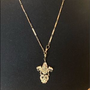 SOLD Vintage Watch Fob chain with pendant